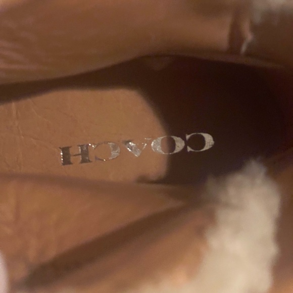 ❤️Final Price❤️Coach Monroe Shearling Saddle Leather Bootie - Picture 3 of 12